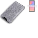 Felt case sleeve for Ulefone Power Armor X11 Pro grey protection pouch