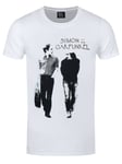 Simon & Garfunkel T-shirt Walking Logo Men's White