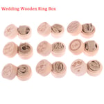 Rustic Wedding Wooden Ring Box Jewelry Trinket Storage Container Jm01522