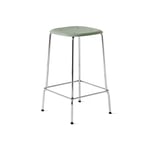 HAY Soft Edge 30 Low barpall dusty green, kromstativ