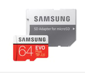 Carte mémoire micro SD SDXC Samsung 64 Go EVO plus U3