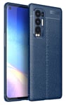 NOKOER Case for OPPO Find X3 Neo, TPU Slim Phone Case, Flexible Material Air Cushion Anti-Drop Design Cover [Anti-Fingerprint] Silicone Case - Blue