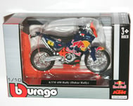 Burago - KTM 450 RALLY (Dakar) Red Bull Racing - Motorcycle Model Scale 1:18