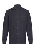 Linen Shirt Jacket Tops Overshirts Navy Morris