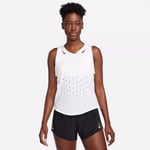Nike Dri-FIT Advanced Aeroswift Singlet Dam M - Vit, lätt och snabbtorkande löparlinne för optimal komfort och prestanda