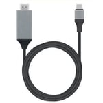 Câble Adaptateur USB TYPE-C vers HDMI 4K MHL 2m Noir,JL1271