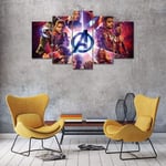 104Tdfc Avengers Characters Movie Modern 5 panel canvas wall art prints on canvas -150x80cm Framed 5 Panels canvas art work Living Room Decoration Bedroom Decor