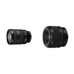 Sony SEL24105G FE 24-105 mm F4 G OSS Standard Zoom Lens & SEL-50F18F Standard Lens (Fixed Focal Length, 50mm, F1.8, Full Frame, Suitable for A7, A6000, A5100, A5000 and Nex Series, E-Mount) Black