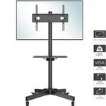 BONTEC Mobile TV Stand on Wheels for 23-60 inch Plasma/LCD/LED TVs, Portable TV