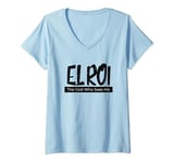Womens El Roi The God Who Sees Me Gift for Believer in Faith V-Neck T-Shirt