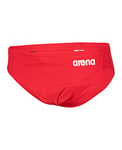Arena Solid Team Junior Baby Swimsuit, Quick-Drying, MaxLife Fabric Swimming Trunks with Maximum Chlorine Resistance and UV 50+ Protection Red-White