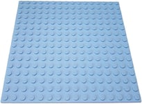 LEGO 1 x LIGHT BLUE PLATE Base 16x16 Pin 12.8cm x 12.8cm x 0.5cm - BRAND NEW