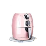 2.5L Automatic Fryer Air Fry Fries Machine Household Mini Air Fryer Fully Automatic Intelligent No Fuel Electric Deep Fryer Oven UK Pink