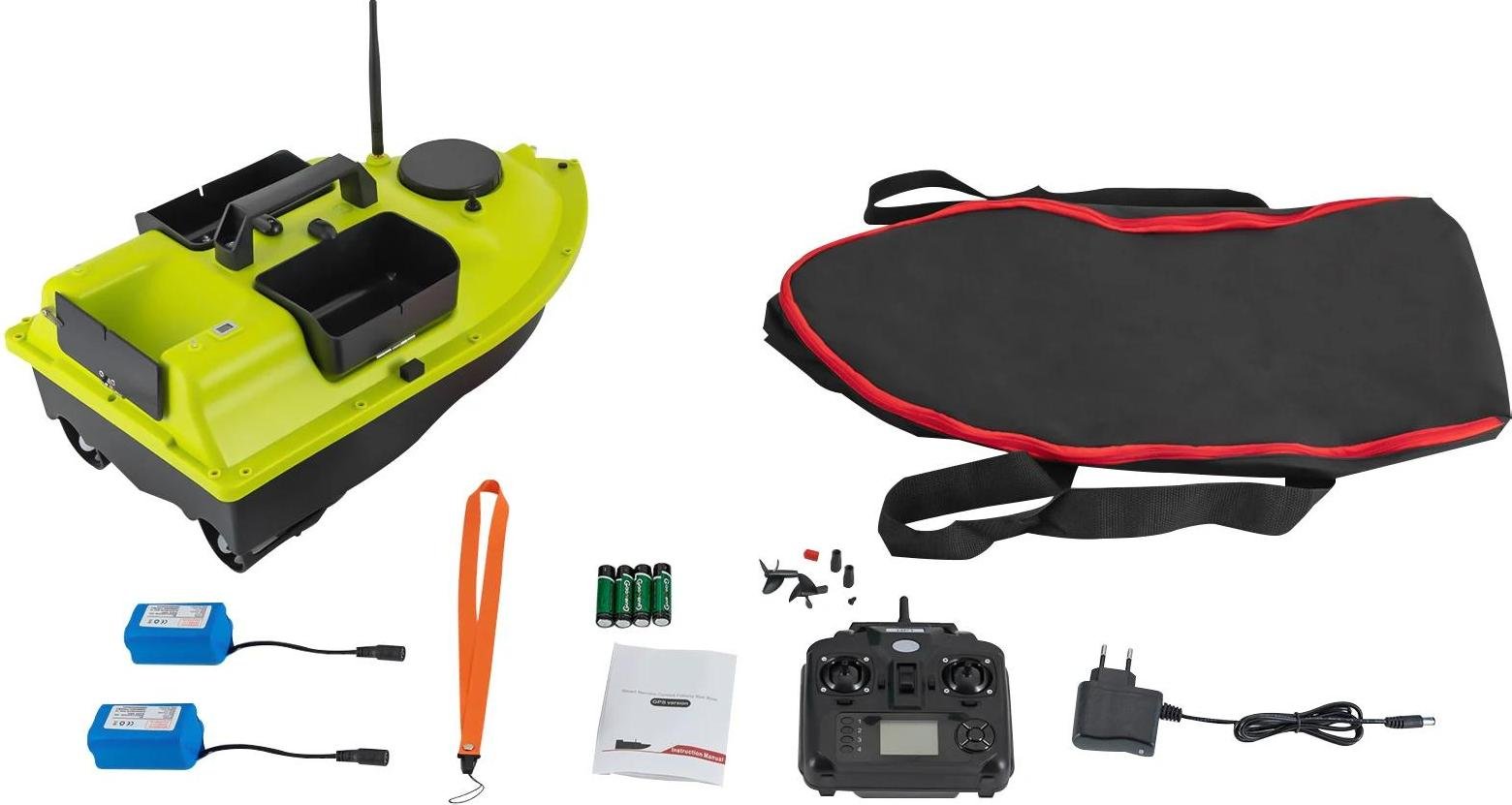 Bateau De Pêche Télécommandé Mah 5200 - 2kg Charge, 600m Portée, LED, écran LCD