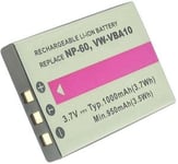 Batteri SV-AV20U for Casio, 3.6V (3.7V), 1050 mAh