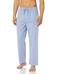 Nautica Men's Soft Woven 100% Cotton Elastic Waistband Sleep Pant Pajama Bottom, Blue Bone, M UK