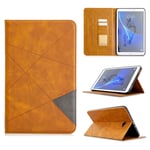 Galaxy Tab A 10.1 Tablet Case, CASE4YOU Flip PU Leather Cover Business Portfolio Wallet Strap Card Slots Magnetic Shell Carrying Case for Samsung Galaxy Tab A 10.1 T580 T585 P580 P585 Case Orange