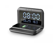 Cellularline Smart Clock - Digital Vækkeur med Trådløs Opladning