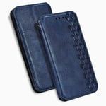 HAOTIAN Case for Xiaomi Poco F2 Pro 5G, Retro PU Leather Wallet Case, Collection Premium Leather Folio Cover with [Card Slots] and [Kickstand] for Xiaomi Poco F2 Pro 5G. Blue