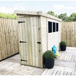 8 x 3 Pressure Treated Reverse Garden Shed with Single Door