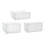 Zanussi ZRB Fridge Freezer Drawers Frozen Food Container Baskets Set of 3