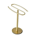 Porte-Serviettes doré sur Pied, en Acier Inoxydable SUS304, Barre Tour pour Salle de Bain, Cuisine, Meuble-lavabo comptoir