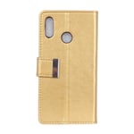 Flip Case for ASUS ZenFone Max M1 (ZB555KL), Business Case with Card Slots, Leather Cover Wallet Case Kickstand Phone Cover Shockproof Case for ASUS ZenFone Max M1 (ZB555KL) (Golden)