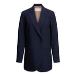 Womens Blazer Suit Button Fastening Jacket Ladies Formal Cardigan Outwear Coat
