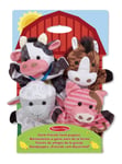 Farm Friends Hand Puppets Cow Horse Sheep Pig Melissa & Doug Gift For Kids 19080
