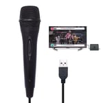 Universal USB Wired Microphone Karaoke Mic for Nintendo Switch Wii PS4 Xbox  PC