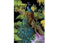 Madame Treacle B6-carnet med kuvert Birthday Peacock