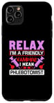 Coque pour iPhone 11 Pro Max Détendez-vous, je suis un vampire amical, je veux dire phlébotomiste - Blood Nurse