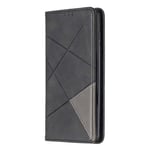 for Samsung Galaxy A52s 5G/A52 5G/A52 4G Case, Flip Folding Stand Splicing Design Leather Cover Card Holder Wallet Phone Case Shockproof TPU Bumper Magnetic Protective Cover Phone Cases, Black