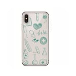 Surprise S Cute Doctor Nurse Heart Beat Phone Case Coque For Iphone 11 Pro Xs Max Se2020 Xr X 8 7 6Plus Soft Silicone Clear Tpu Back Cover-Qnj113-For Iphone Xs Max