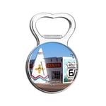 Tucumcari Route 66 New Mexico USA Fridge Magnet Bottle Opener Beer City Travel Souvenir Collection Gift Strong Refrigerator Magnet