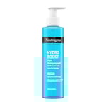 Neutrogena Hydro Boost Aqua Gel nettoyant sans parfum, nettoyant pour le visage avec de l'acide hyaluronique hydratant, démaquillant doux pour tous les types de peau (200 ml)