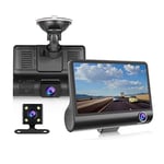 Dashcam HD bilkamera med tre linser
