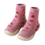 Baby Warm Cotton Love Pattern Floor Socks Shoes Anti Slip F L