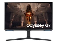 Samsung Odyssey G7 S28BG702EP - G70B Series - écran LED - Intelligent - jeux - 28" - 3840 x 2160 4K @ 144 Hz - IPS - 300 cd/m² - 1000:1 - DisplayHDR 400 - 1 ms - 2xHDMI, DisplayPort - haut-parleurs - noir
