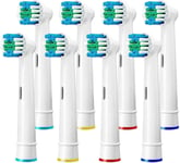 Toothbrush Heads Oral-B Pro 2 2500 CrossAction Genius 9000 650 Brush Head 8 Pack