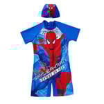 Barn 6-7 år Spider-Man Batman One Piece Baddräkt + Badmössa Holiday Baddräkt Present