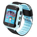 Kids Smartwatch Phone for Children, with Anti-Lost GPS Positioning Tracker, Calling, SOS, Voice Chat, Pedometer, Compatible with Android/iPhone iOS, for Birthday & Christmas for Boys or Girls (Blue)