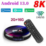 Android TV BOX H96 MAX boitier iptv Netflix Media Player 2GB+16GB Rockchip RK3528 2.4G/5G WiFi 6 boîte multimédia