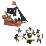 Piratskib og piratfigurerer - 11 dele - Fra 3 år