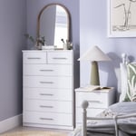 Argos Home Normandy 5+2 Drawer Chest of Drawers - White