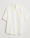 Colorful Standard Garment Dyed Linen Short Sleeve Shirt Ivory White
