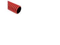 FIX-PRO Kabelrör, röd PE 110/94 mm, dubbelväggig med hylsa och dragtråd 50 meter. - (50 meter)