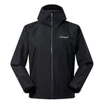 Berghaus Men's Paclite Dynax Gore-Tex Waterproof Shell Jacket, Lightweight, Eco-Friendly, Durable Coat, Black, M