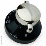for New World Gas Hob Knob Chrome & Black Dial Oven Cooker
