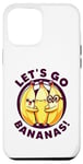Coque pour iPhone 15 Pro Max Lets Go Bananas Kawaii Yellow Bananas Funny Bananas